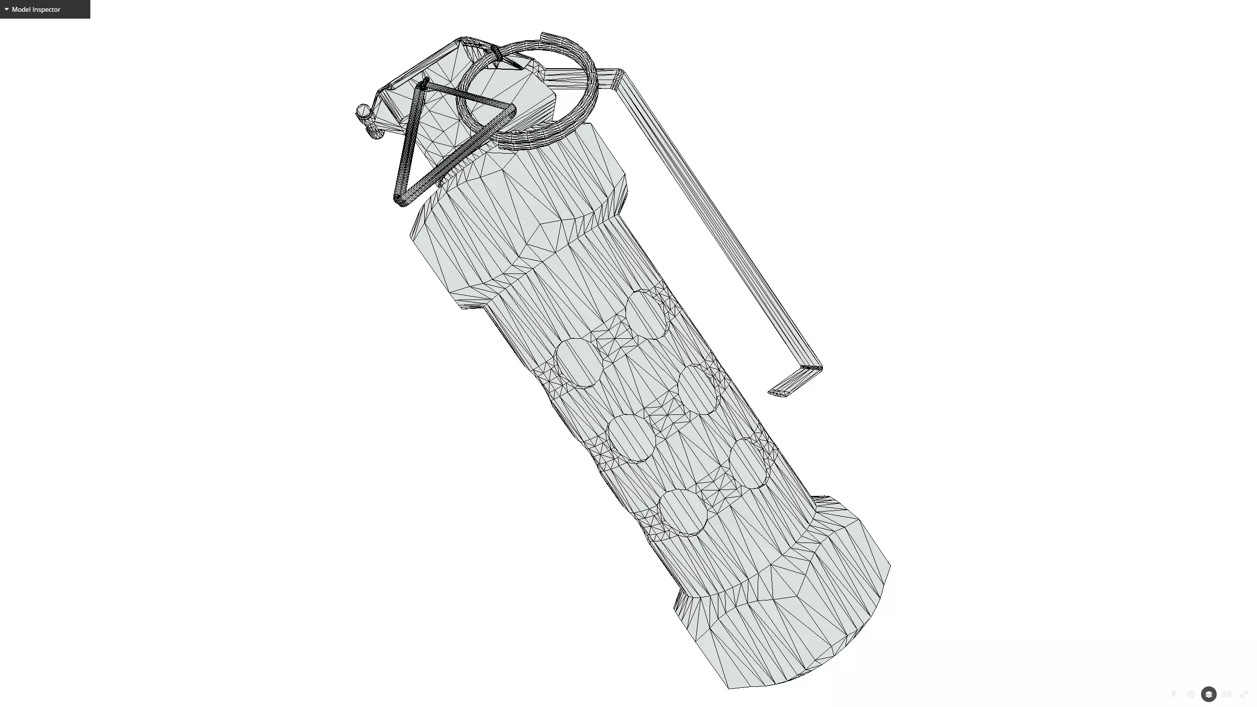 Stun grenade Low-poly 3D model_15