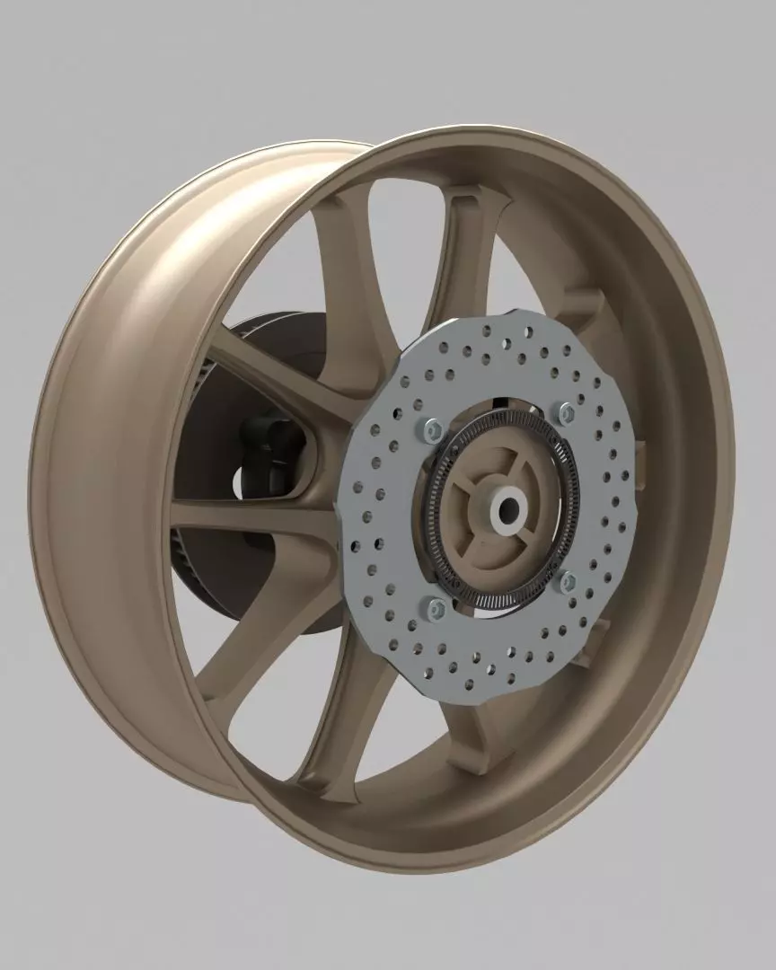 Motorcycle wheels 3D model_9