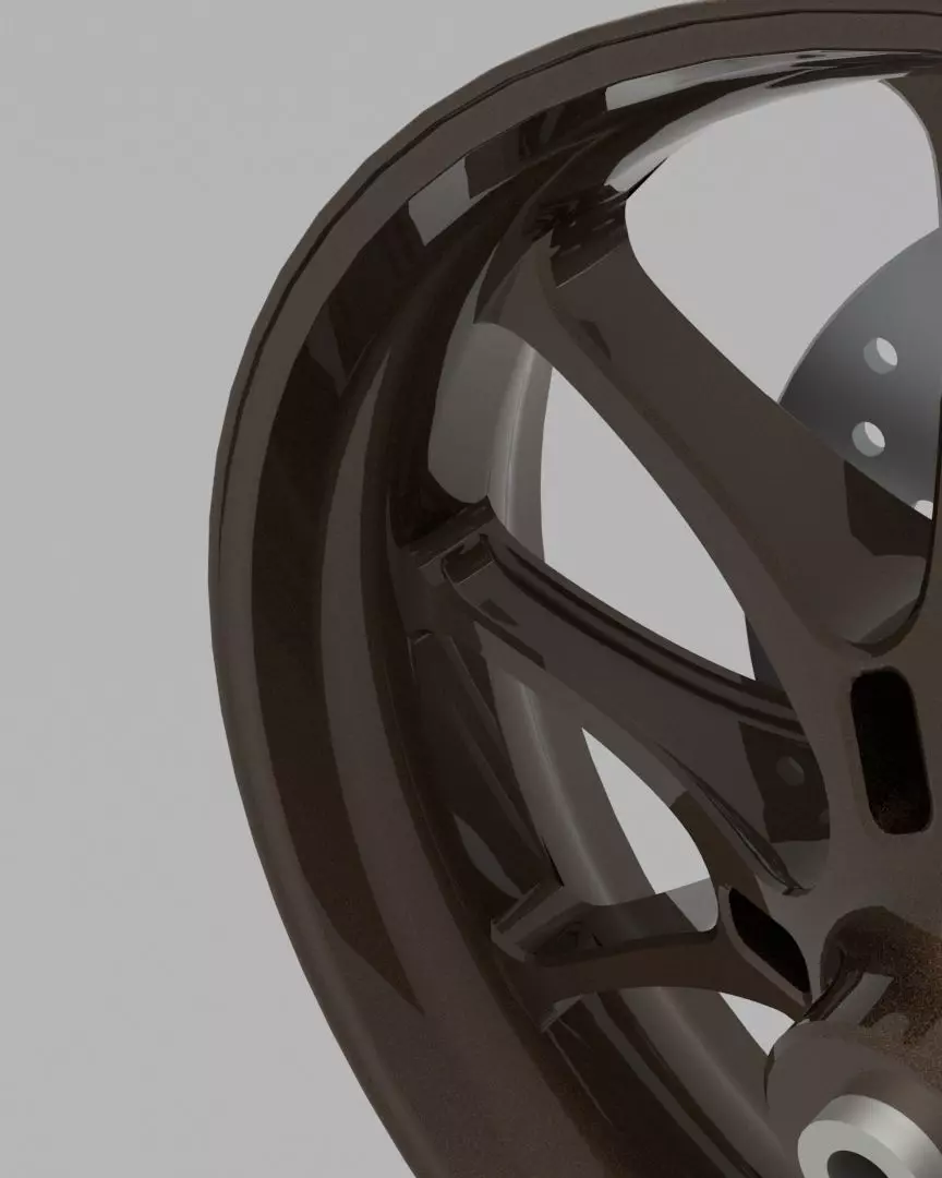 Motorcycle wheels 3D model_7