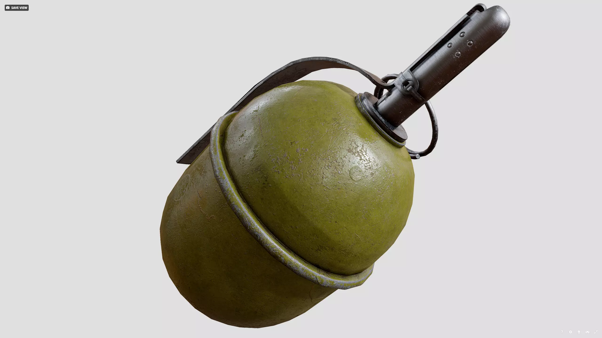 RGD5 grenade Low-poly 3D model_5