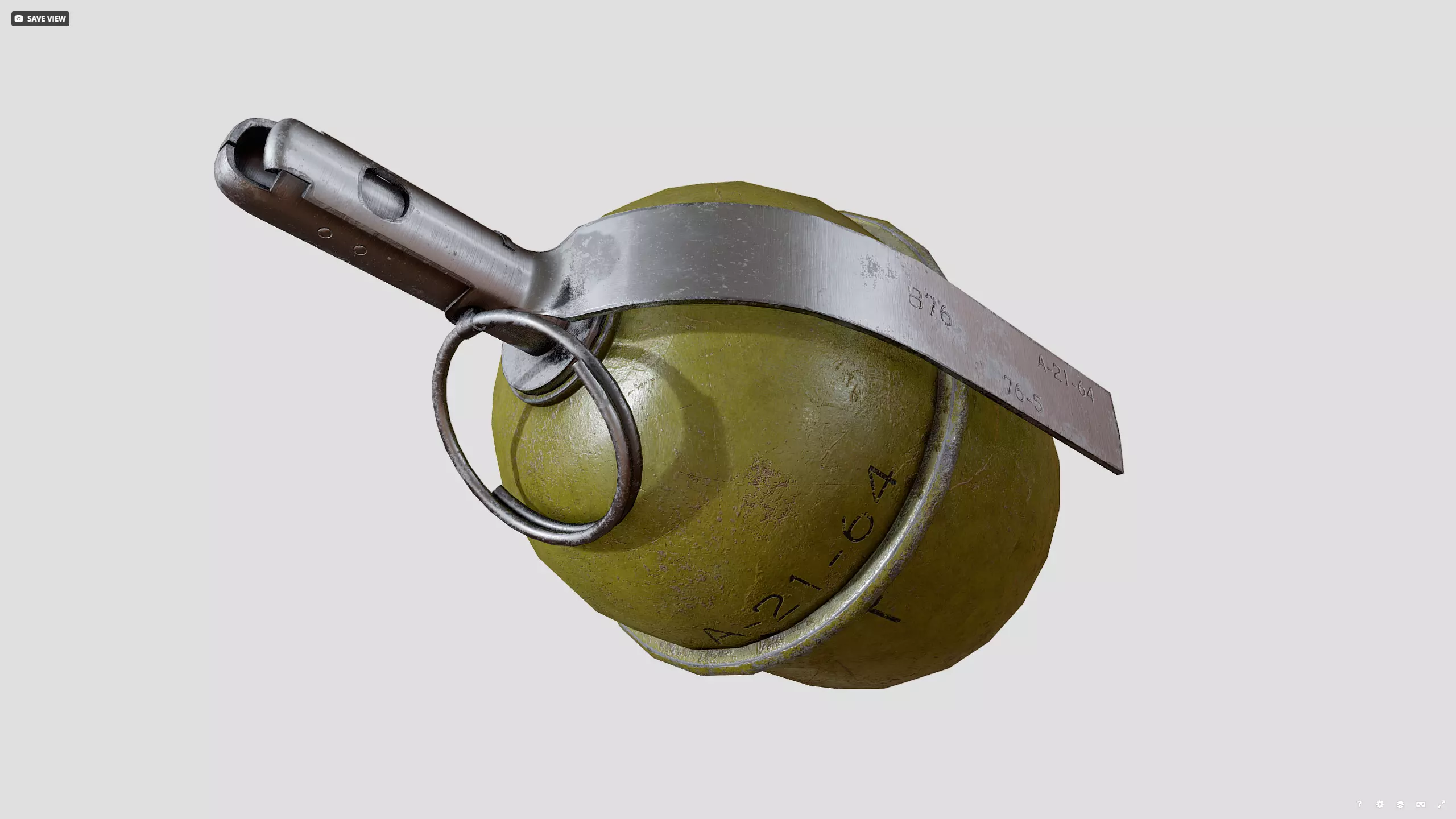 RGD5 grenade Low-poly 3D model_9