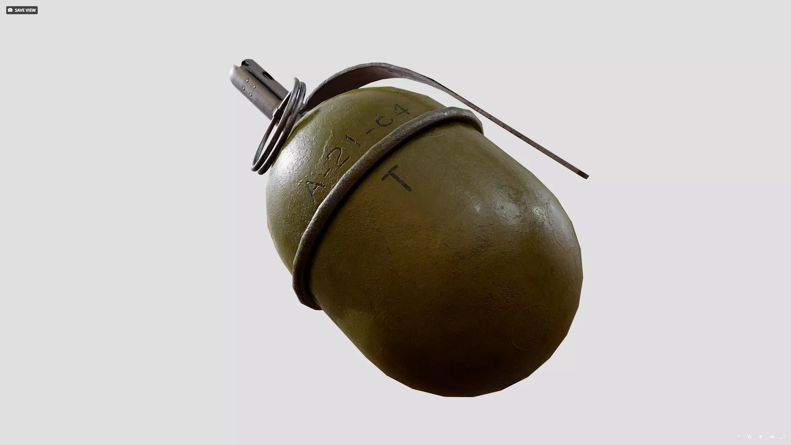 RGD5 grenade Low-poly 3D model_11