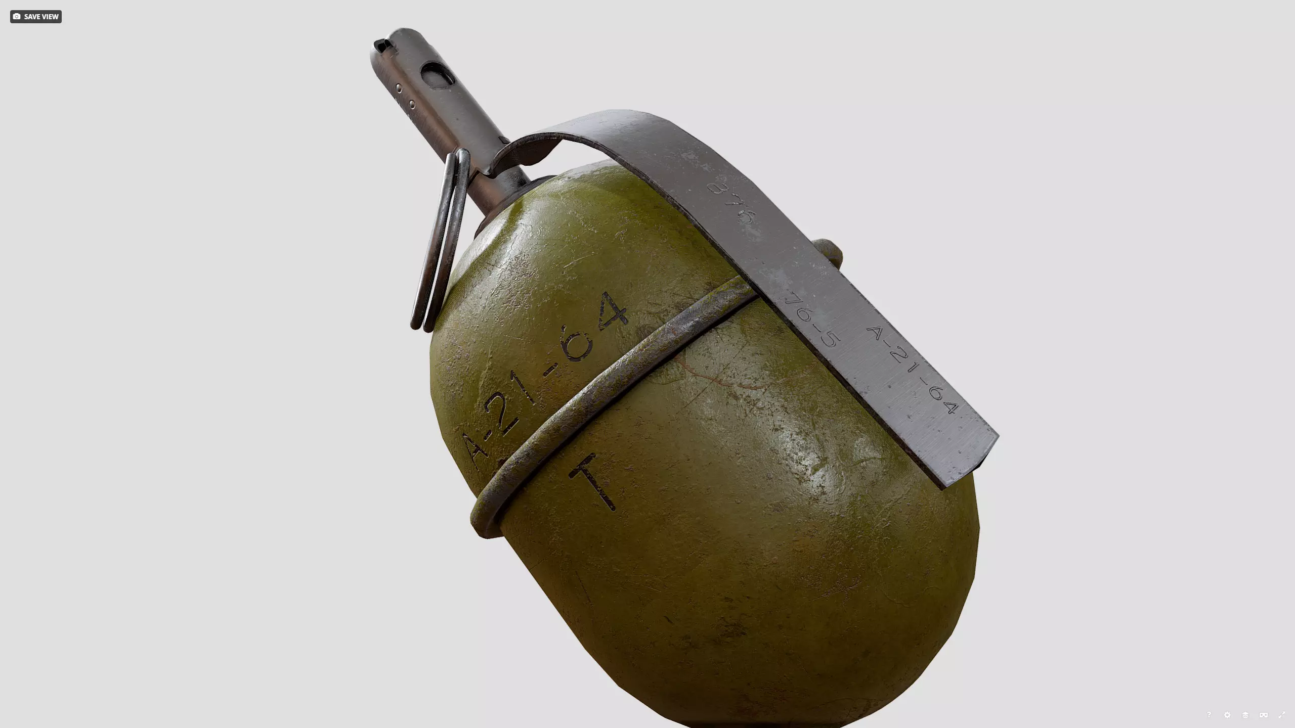 RGD5 grenade Low-poly 3D model_1