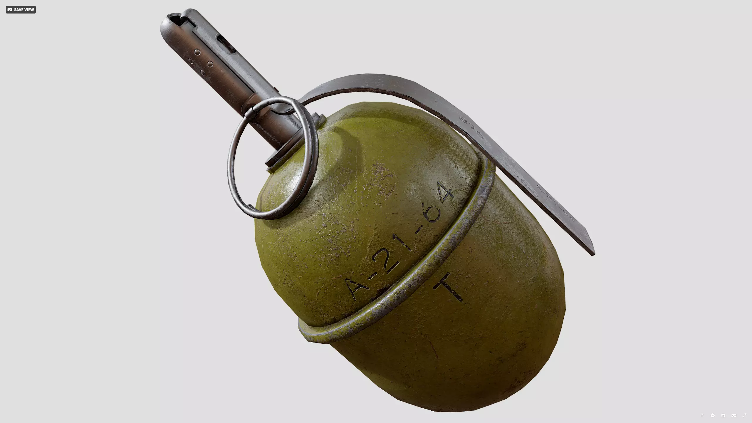 RGD5 grenade Low-poly 3D model_8