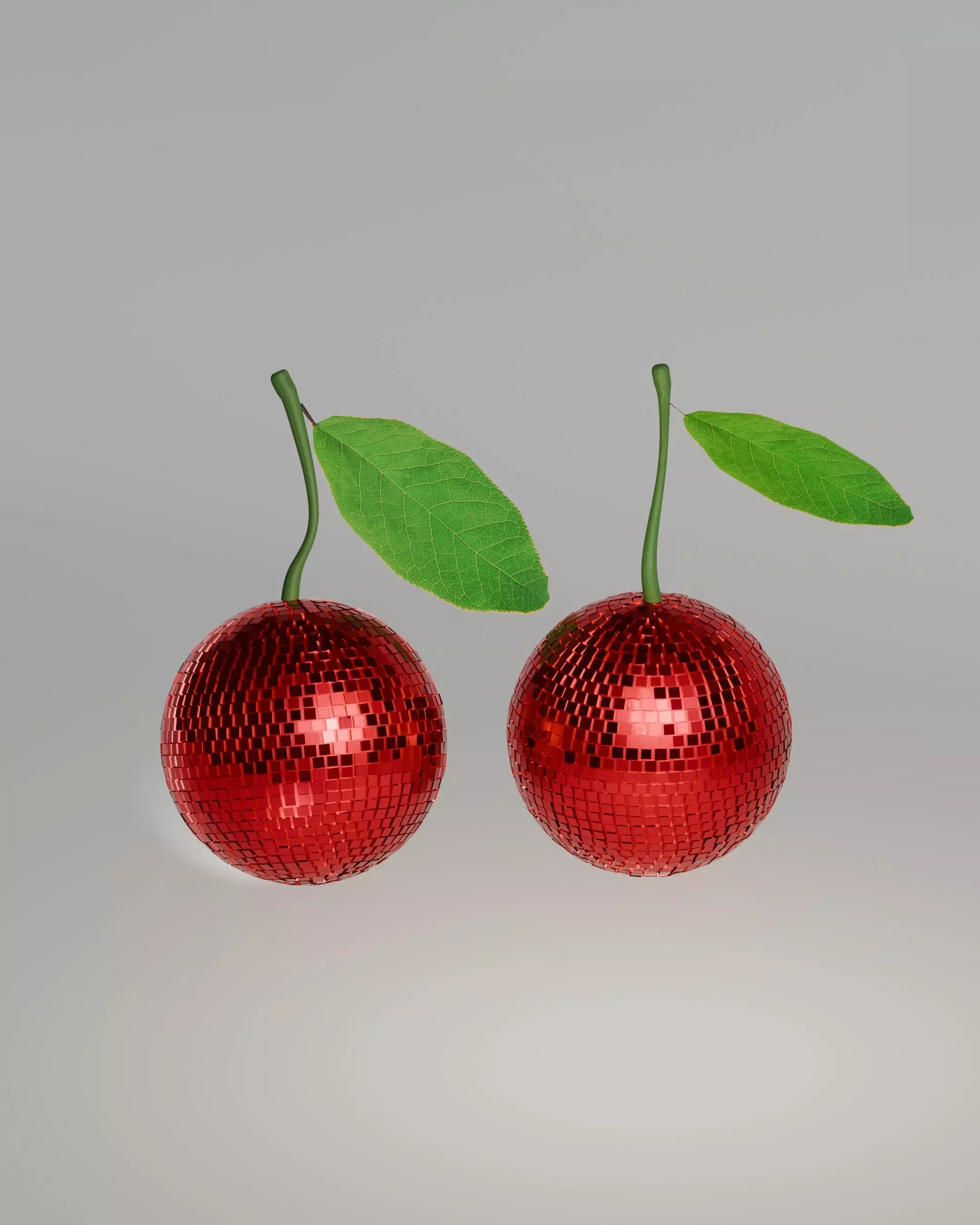 Festive Disco Cherry 3D model_0