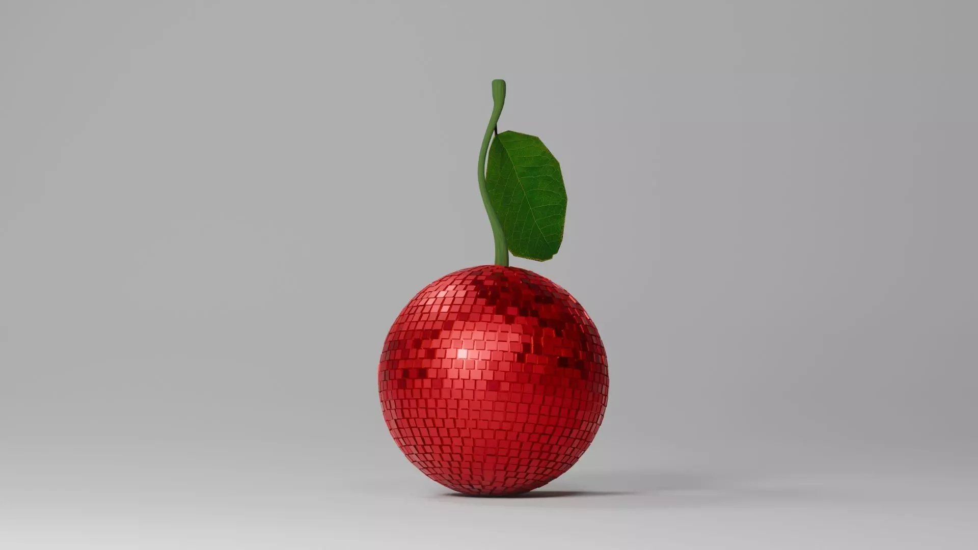 Festive Disco Cherry 3D model_2