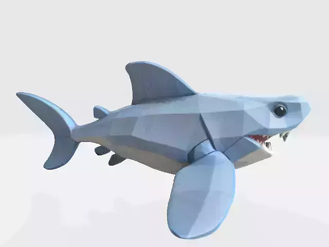 lowpoly shark