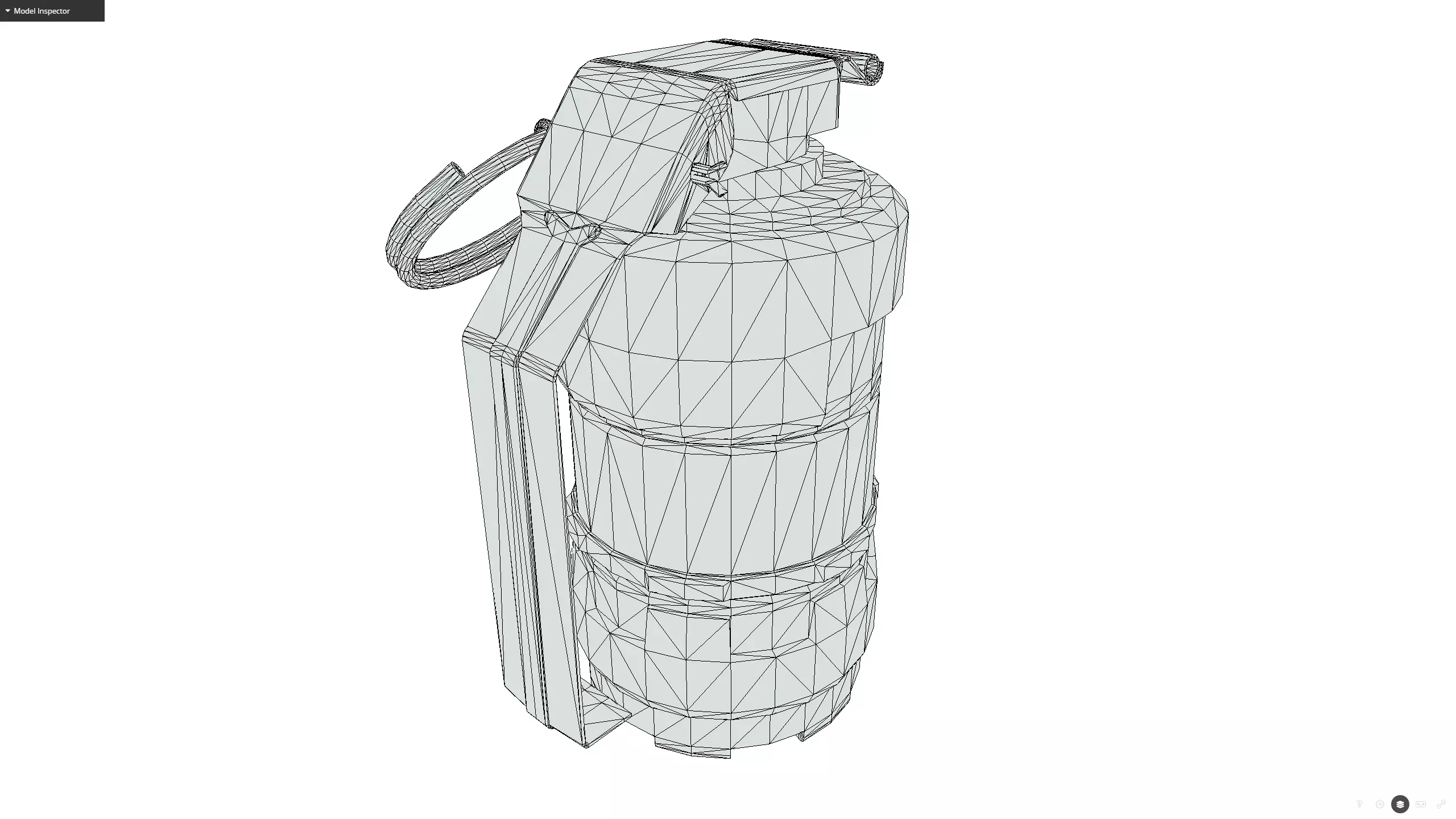 sci-fi grenade Low-poly 3D model_20