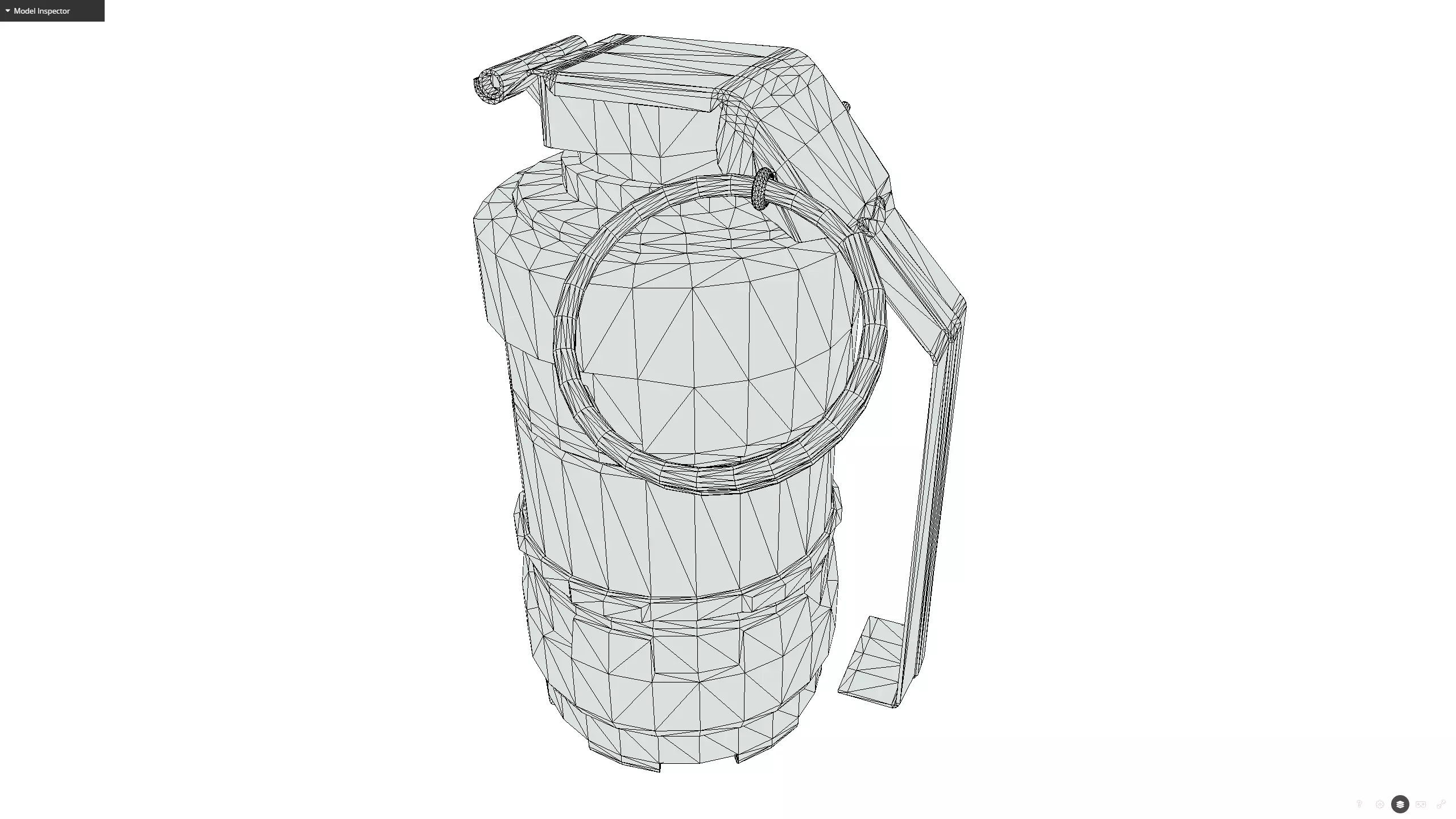 sci-fi grenade Low-poly 3D model_19