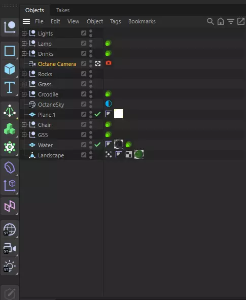 Furniture Chair Product Scene Octane Render 3D model 3D model_9