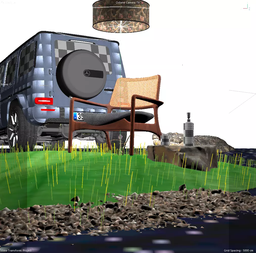 Furniture Chair Product Scene Octane Render 3D model 3D model_6