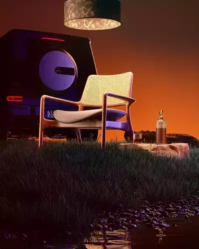 Furniture Chair Product Scene Octane Render 3D model 