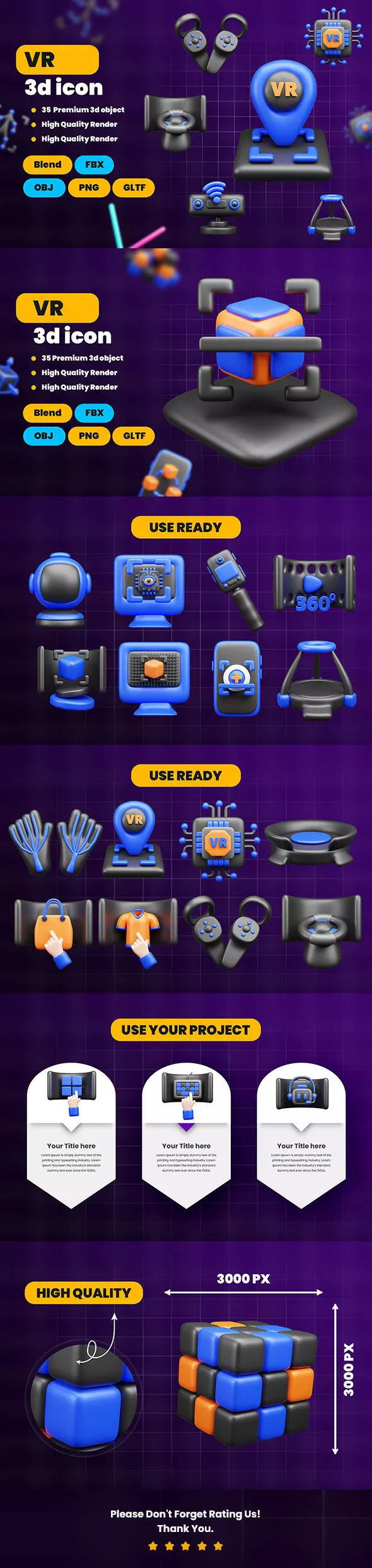 VR 3d Icon Pack 3D model_7