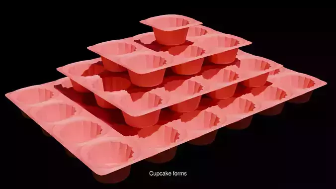 Baking molds 3D Model Collection