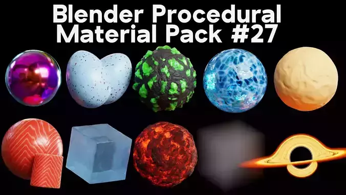 Blender Procedural Material Pack 27