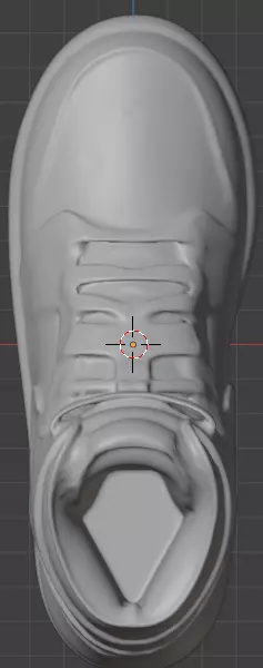 3D model Air Jordan 1 Chicago sneaker with a Nike Dunk sole 3D print model_2