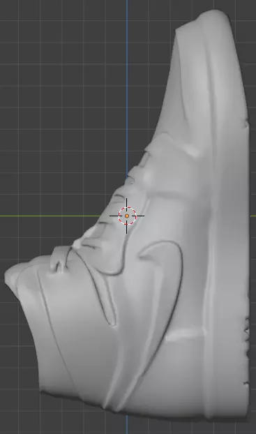 3D model Air Jordan 1 Chicago sneaker with a Nike Dunk sole 3D print model_4