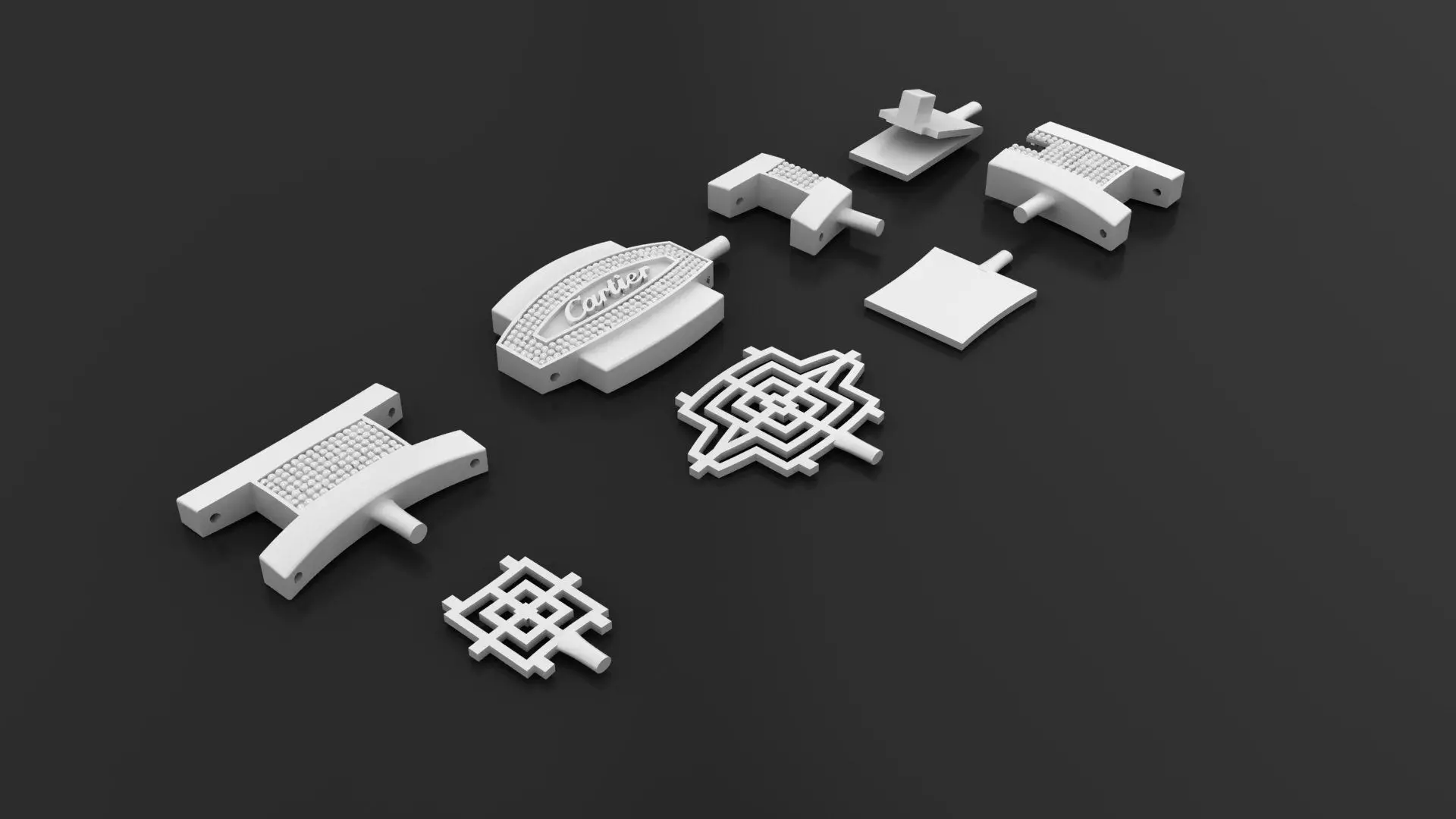 BRACELET CARTIER 3D PRINTING MODEL 3D print model_12