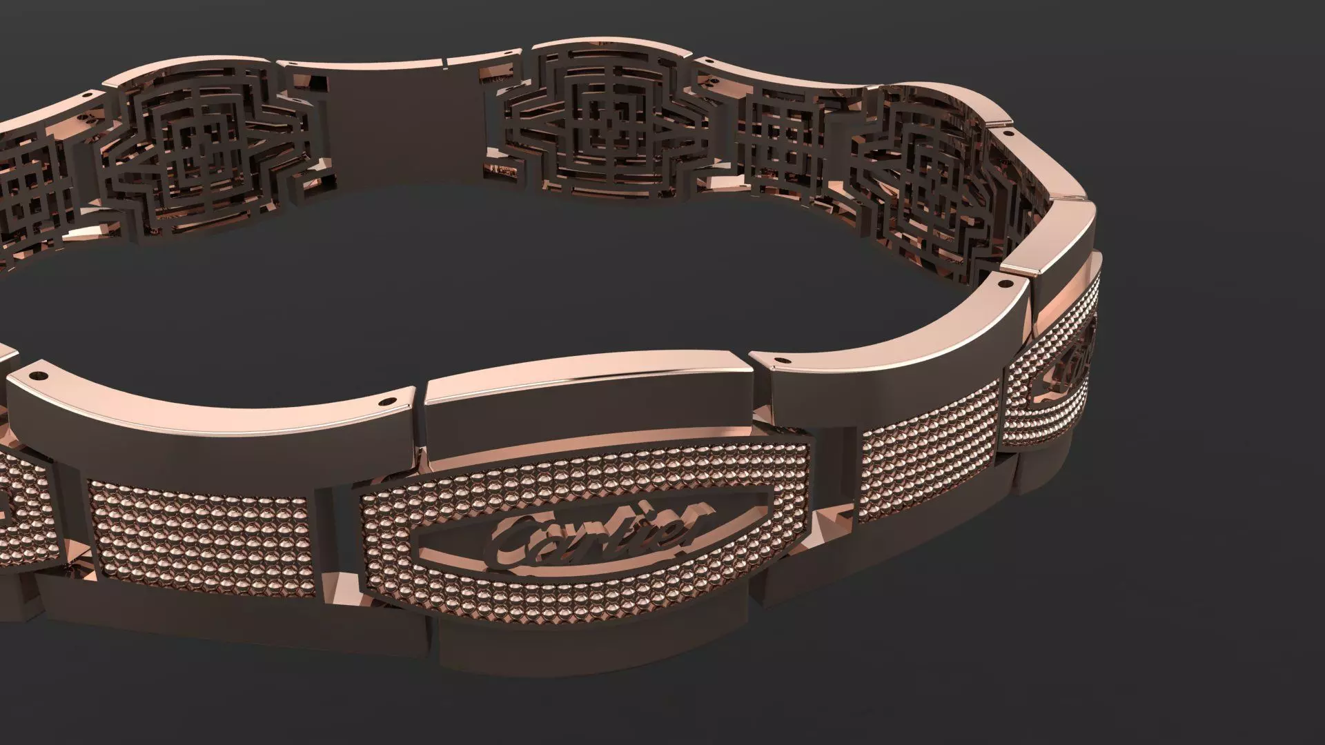 BRACELET CARTIER 3D PRINTING MODEL 3D print model_0
