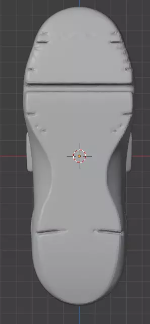 3D model of a Nike Air Yeezy sneaker 3D print model_3