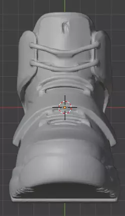 3D model of a Nike Air Yeezy sneaker 3D print model_4