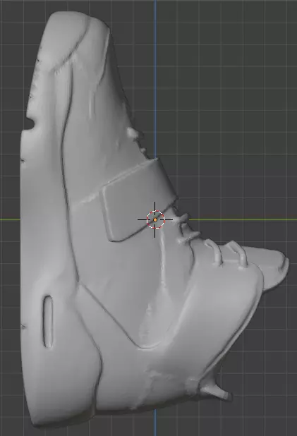 3D model of a Nike Air Yeezy sneaker 3D print model_2