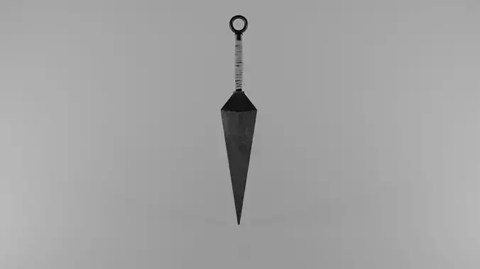 Kunai ninja weapon Low-poly 3D model