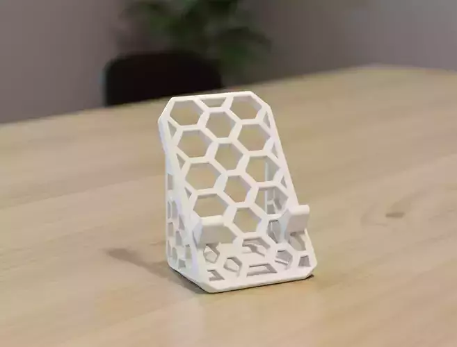 Honeycomb Phone Stand 3D Printable 3D print model