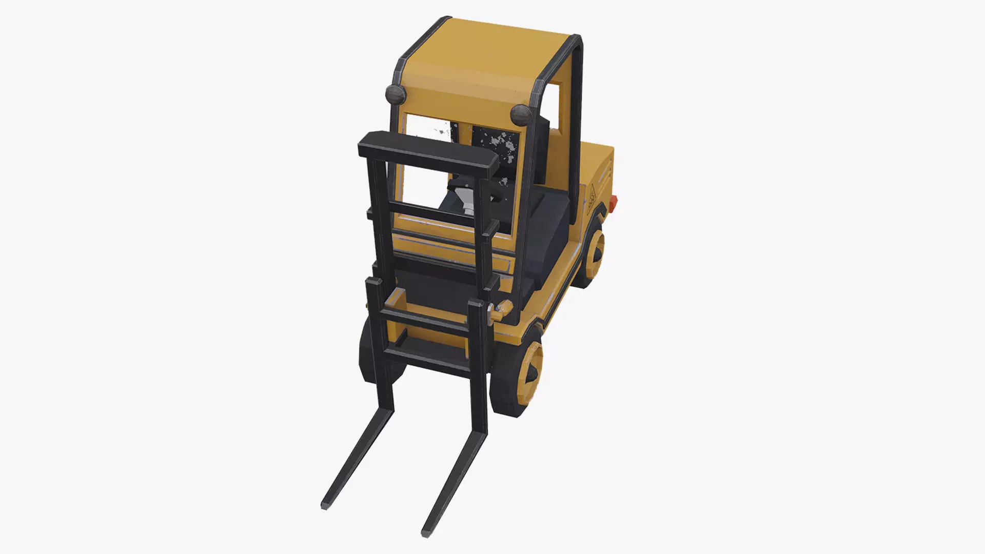 forklift low poly  Free low-poly 3D model_5