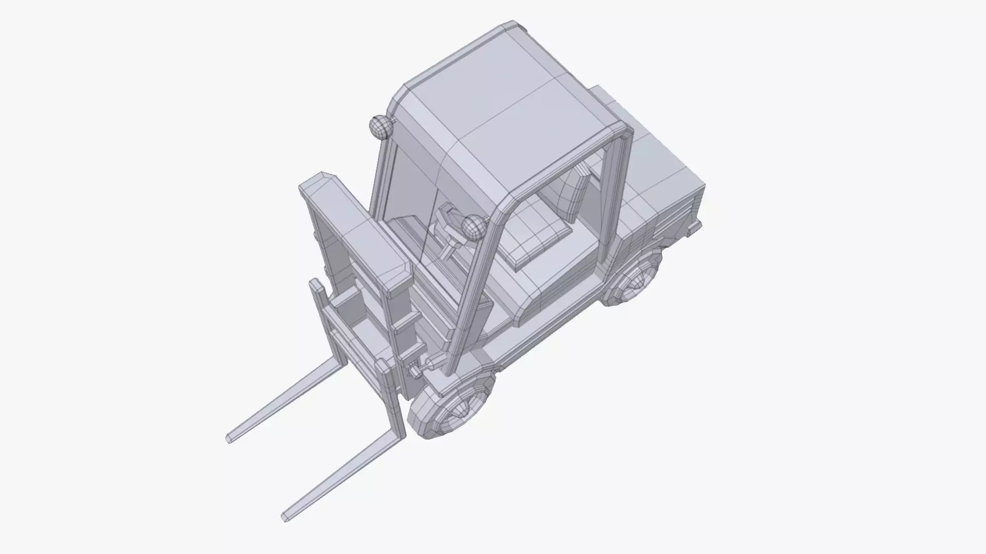 forklift low poly  Free low-poly 3D model_13
