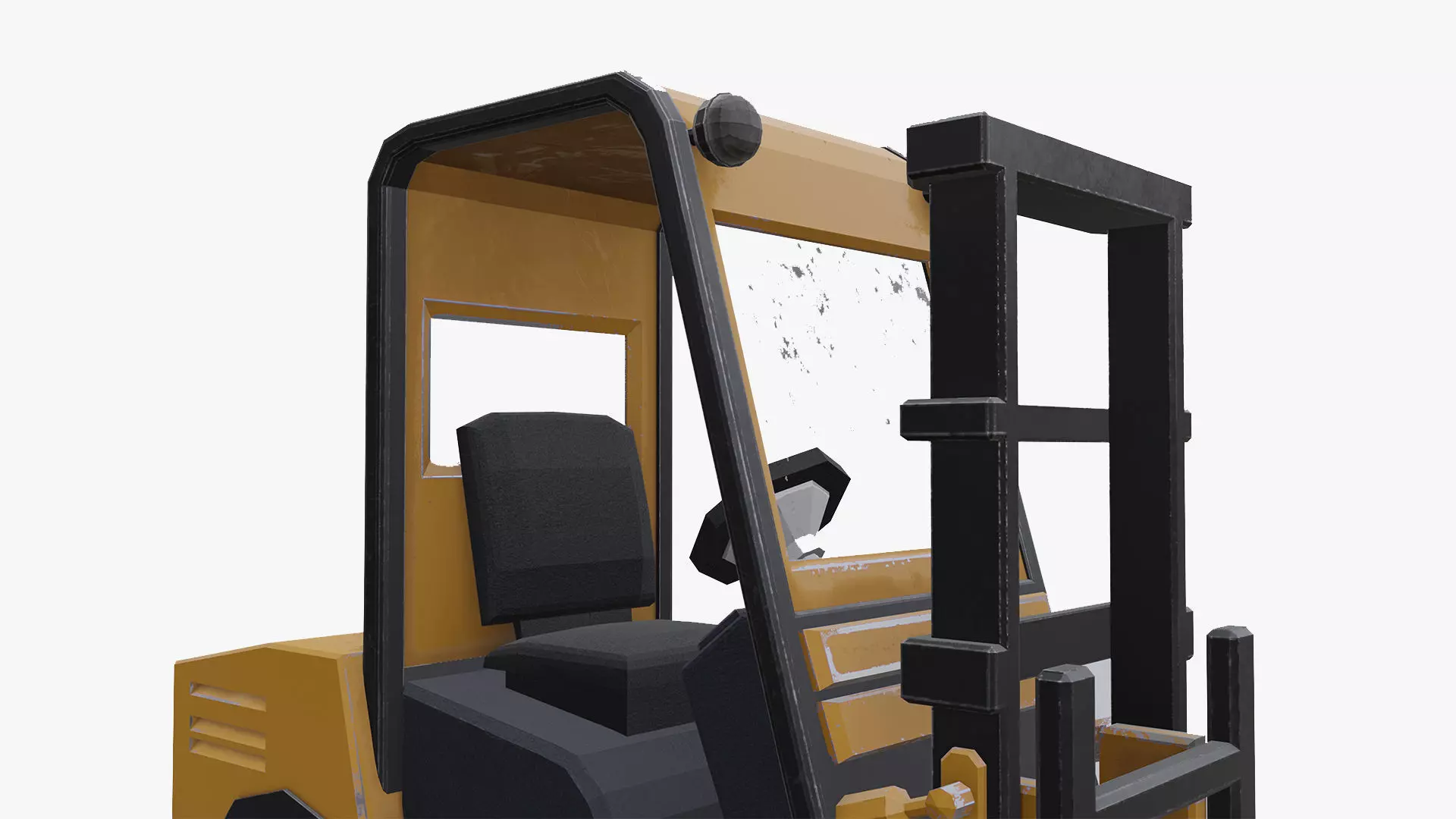 forklift low poly  Free low-poly 3D model_8
