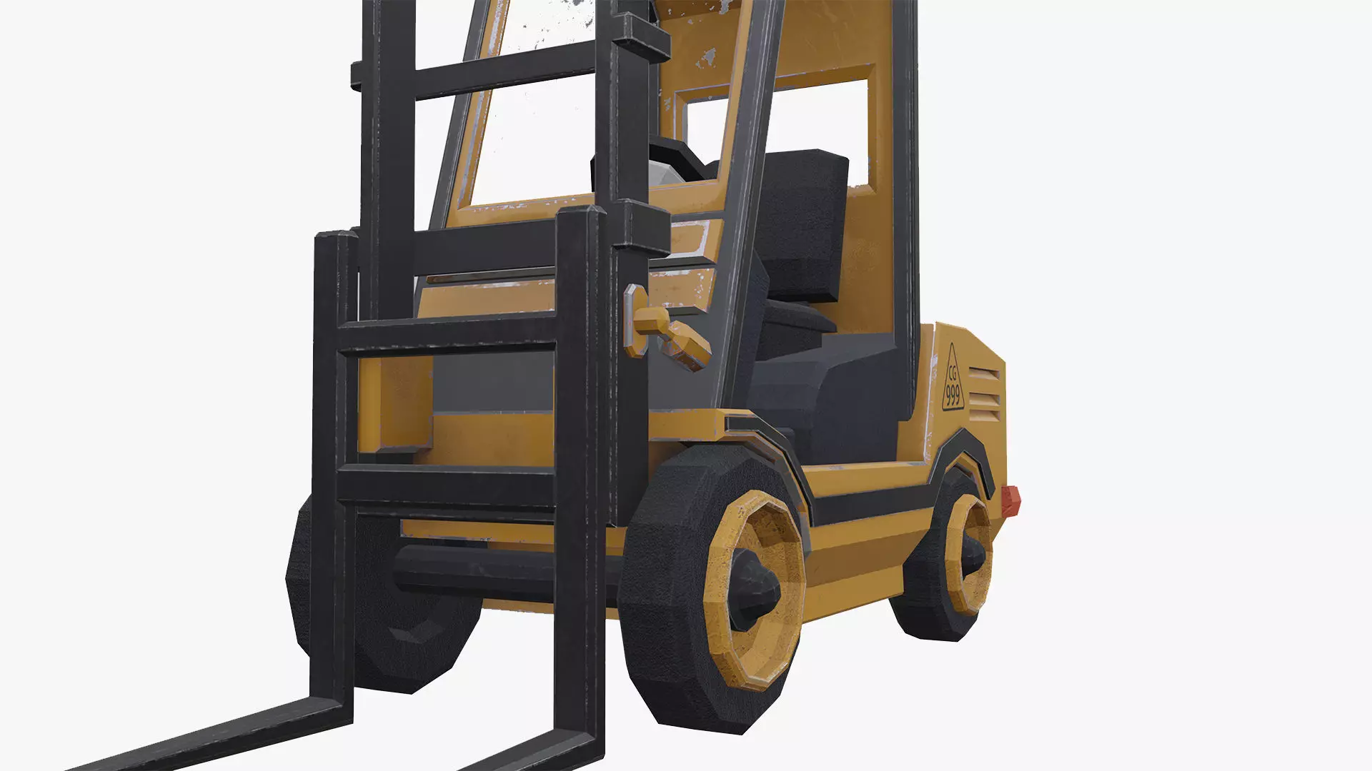 forklift low poly  Free low-poly 3D model_6