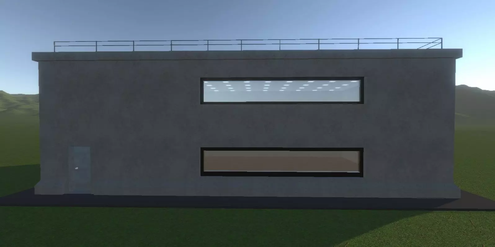 Military Control Building - Game Ready 3D Model PBR Low Poly Low-poly 3D model_2