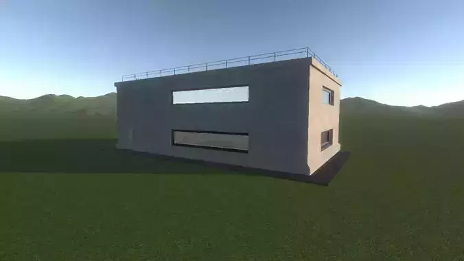 Military Control Building - Game Ready 3D Model PBR Low Poly Low-poly 3D model Military Control Building - Game Ready 3D Model PBR Low Poly Low-poly 3D model