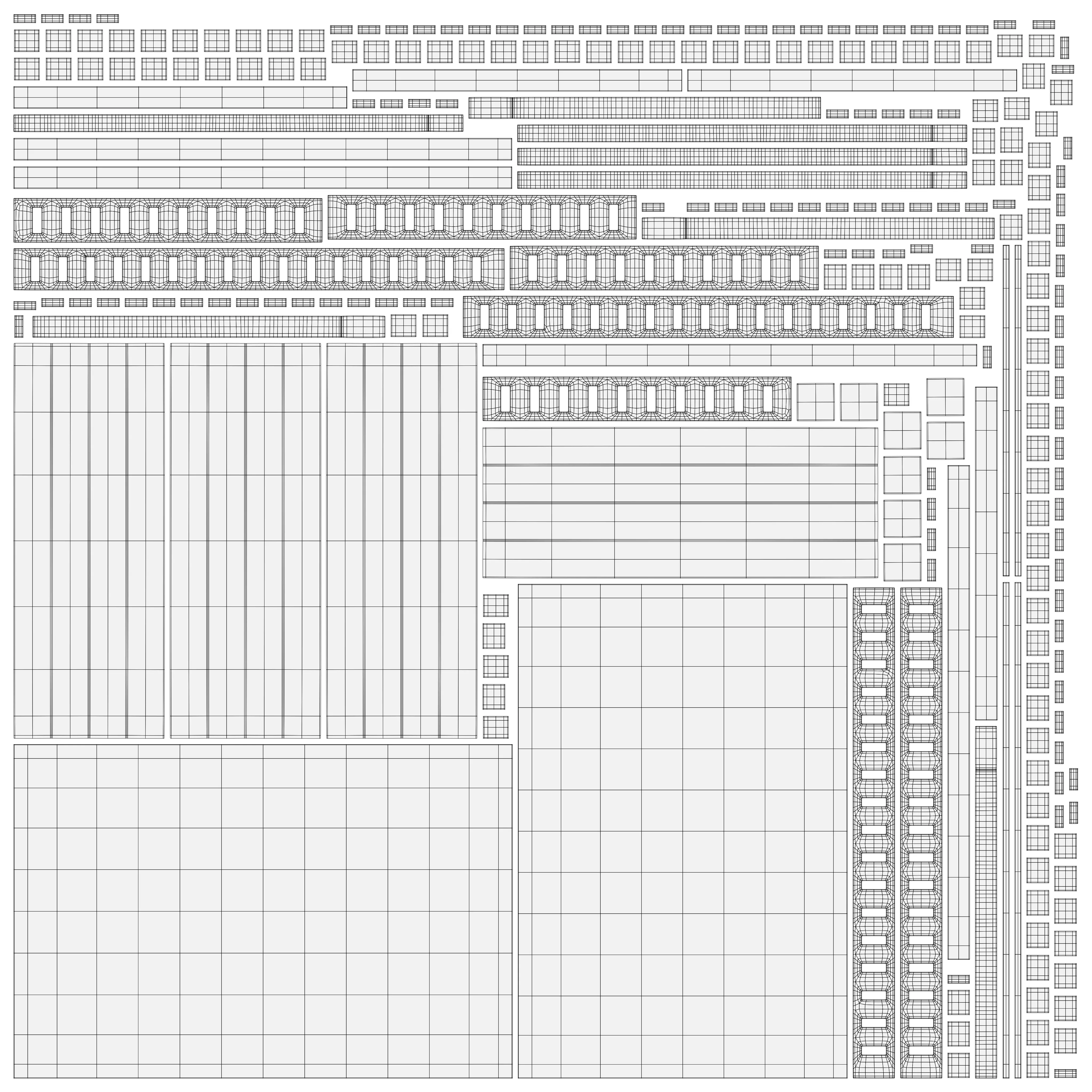 Wooden Dining Table and Chair Set - Dining Room Projects Low-poly 3D model_9