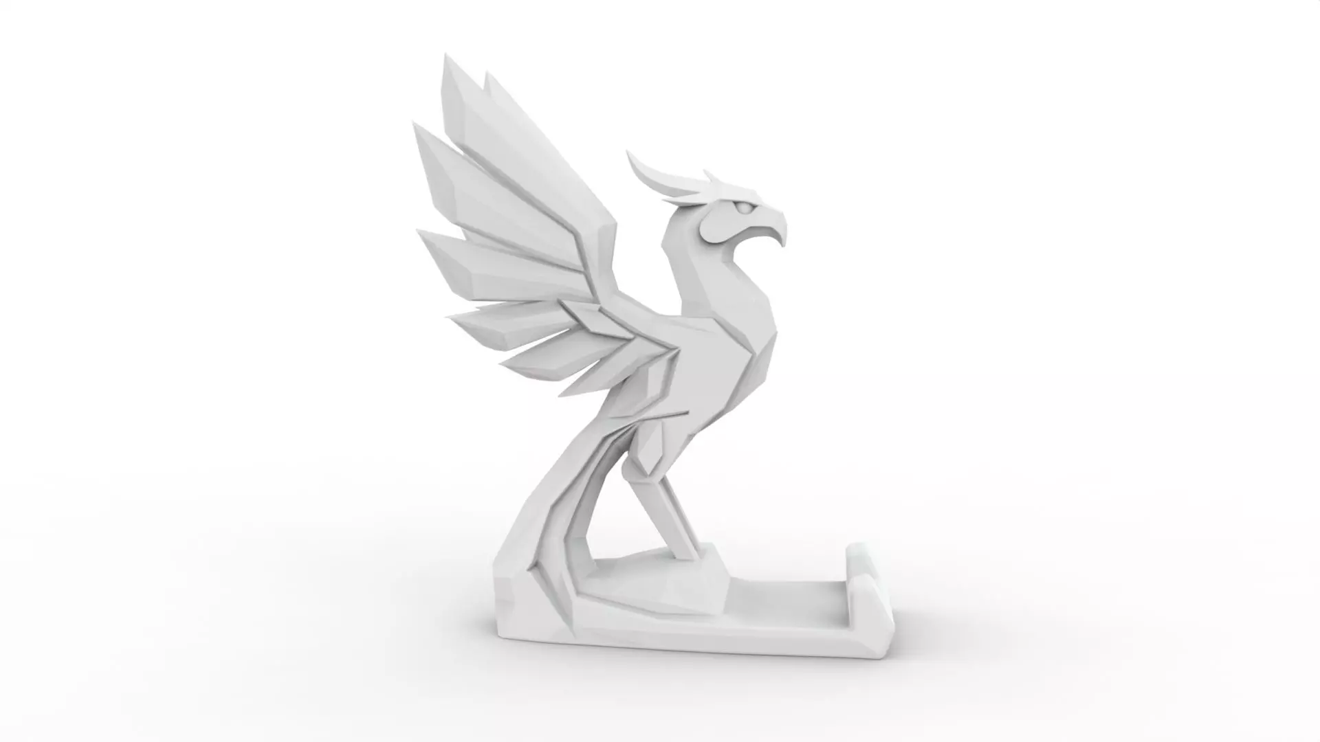 Phoenix Statue 3D Printable 3D print model_4