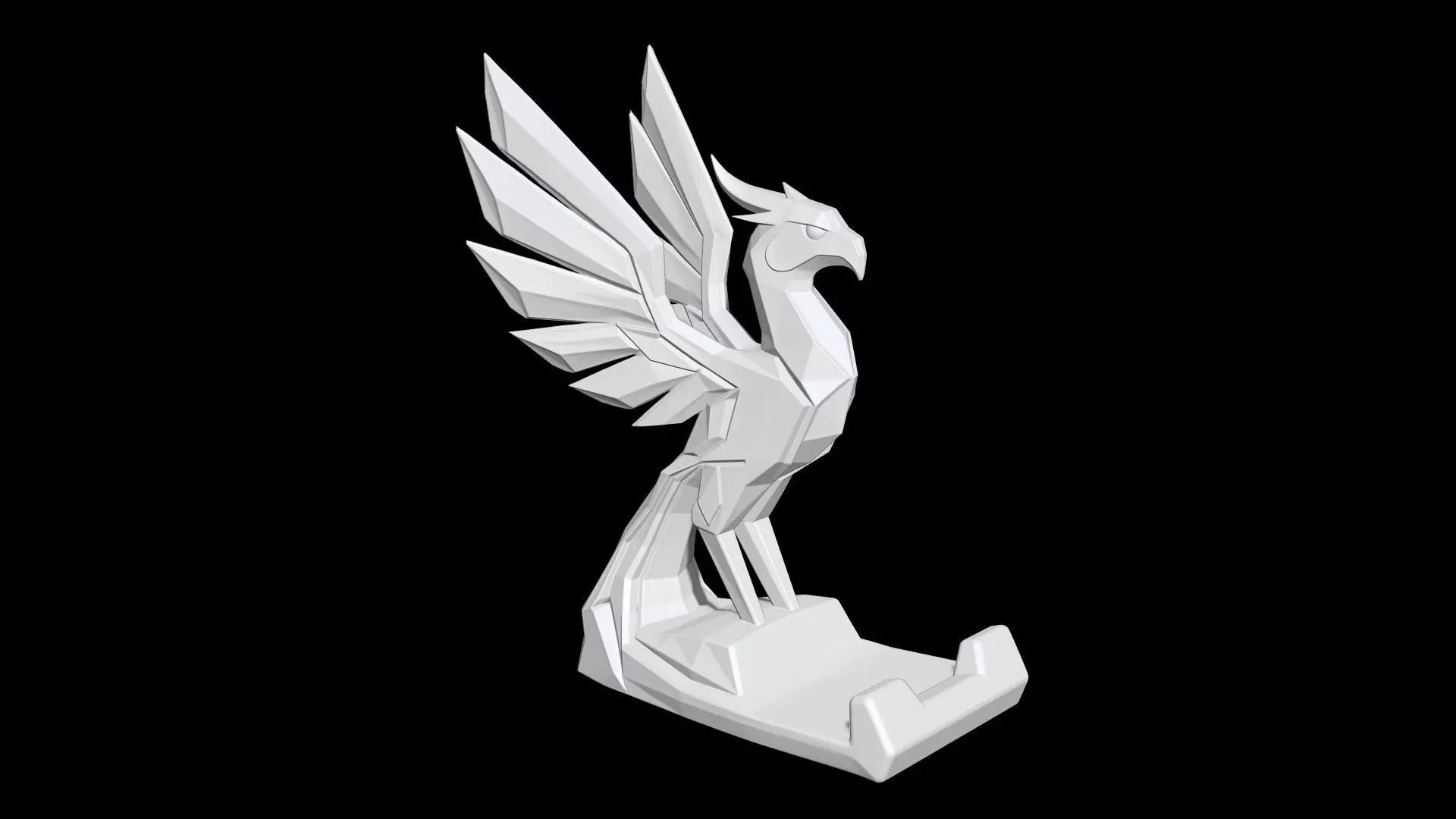 Phoenix Statue 3D Printable 3D print model_6