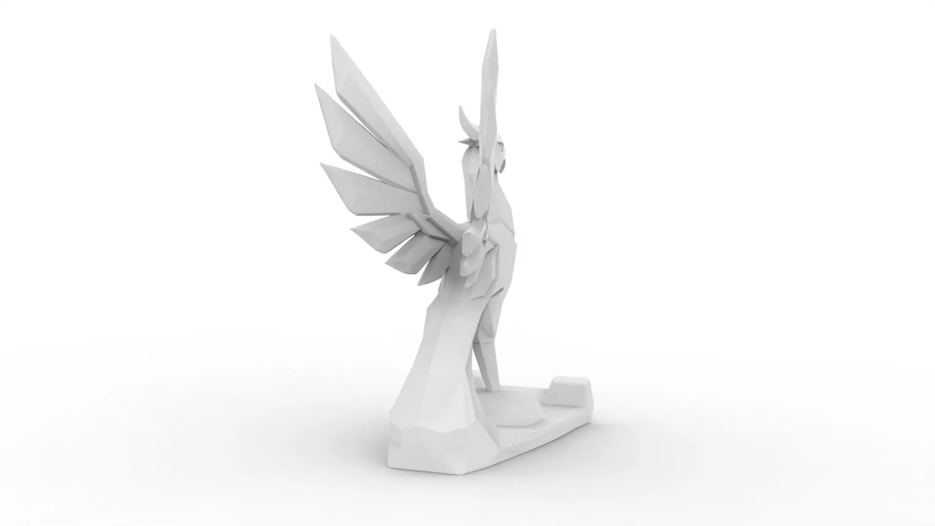 Phoenix Statue 3D Printable 3D print model_3