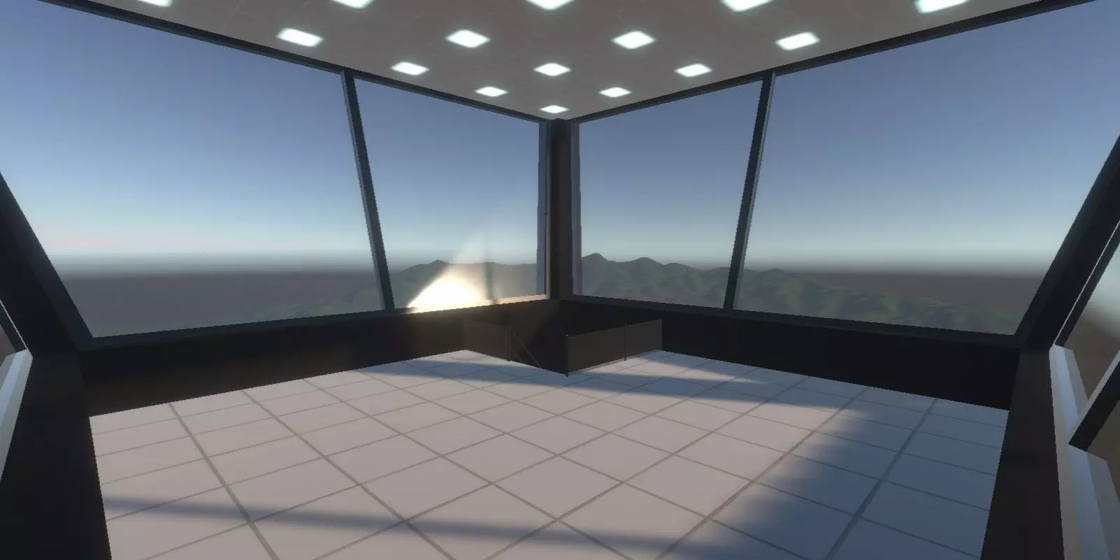 Military Control Building - Game Ready 3D Model PBR Low Poly Low-poly 3D model_7