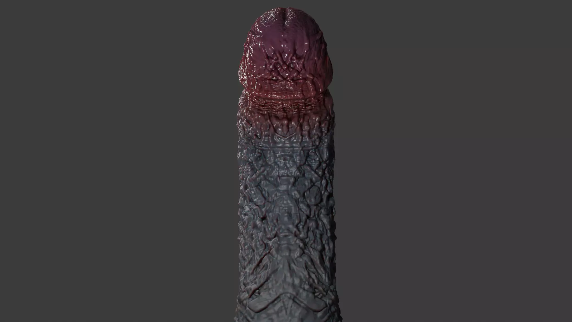 Lorkaz Fleshy Monster Penis and balls Rigged Low-poly 3D model_5