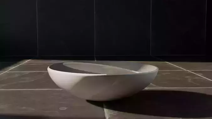 Minimalist Decorative Bowl 3d Model PBR FBX  OBJ