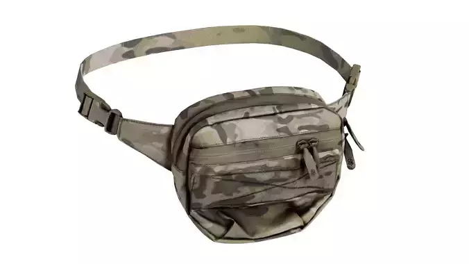 EX UMBRIS DESIGNS MULTIFUNCTIONAL FANNY PACK Low-poly 3D model
