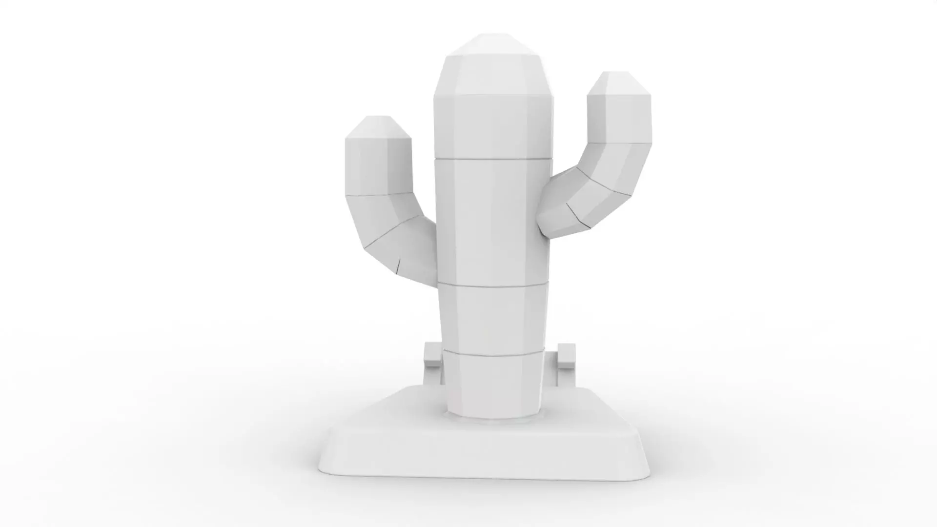 Cactus Phone Holder 3D Printable 3D print model_4