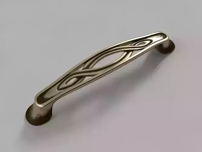 Elongated Pull Handle for Classic Kitchen Cabinets