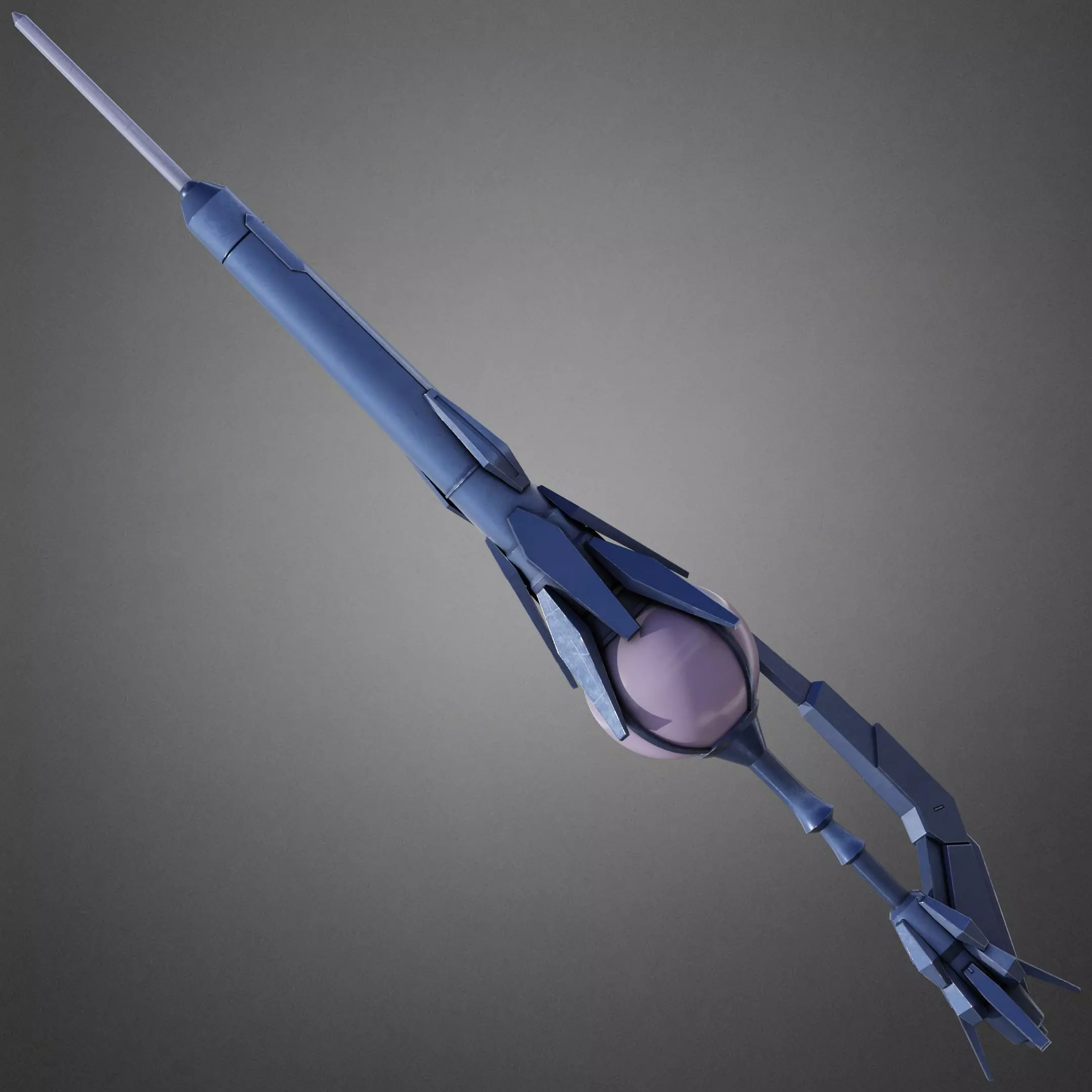 Overlord Shalltear Bloodfallen Full Armor and Lance for Cosplay 3D Model Collection_35