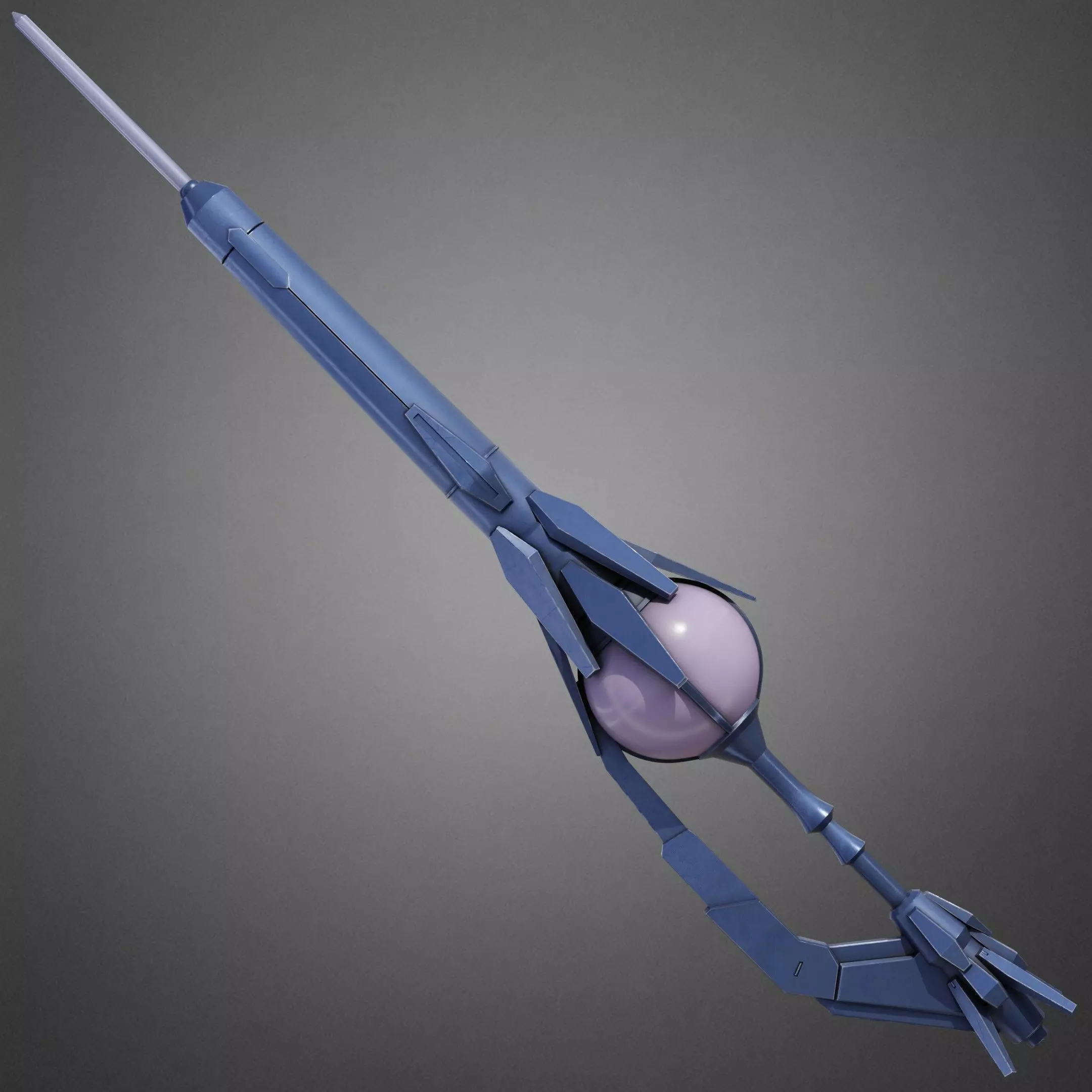 Overlord Shalltear Bloodfallen Full Armor and Lance for Cosplay 3D Model Collection_34