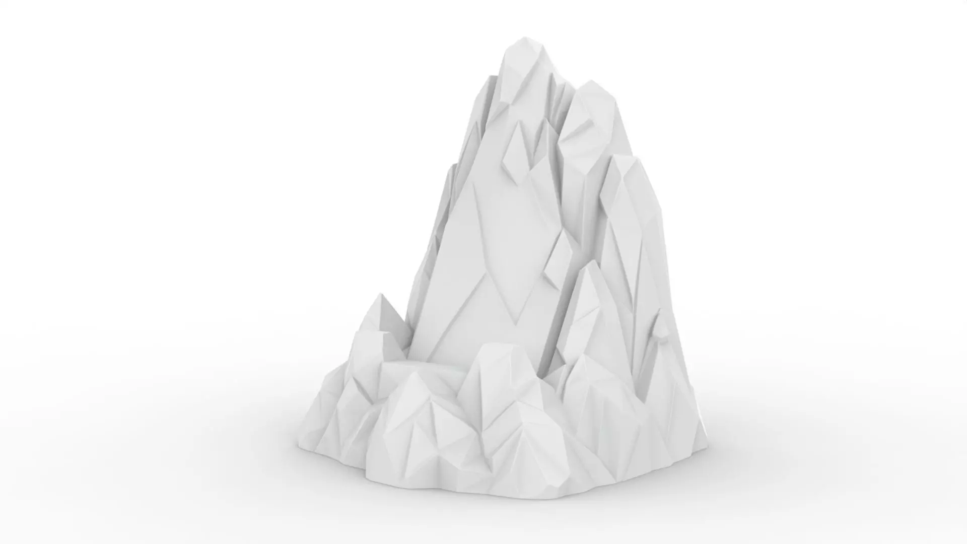 Iceberg Low-Poly 3D Printable 3D print model_2