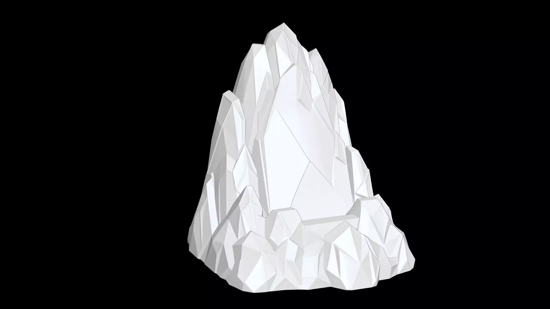 Iceberg Low-Poly 3D Printable 3D print model_6