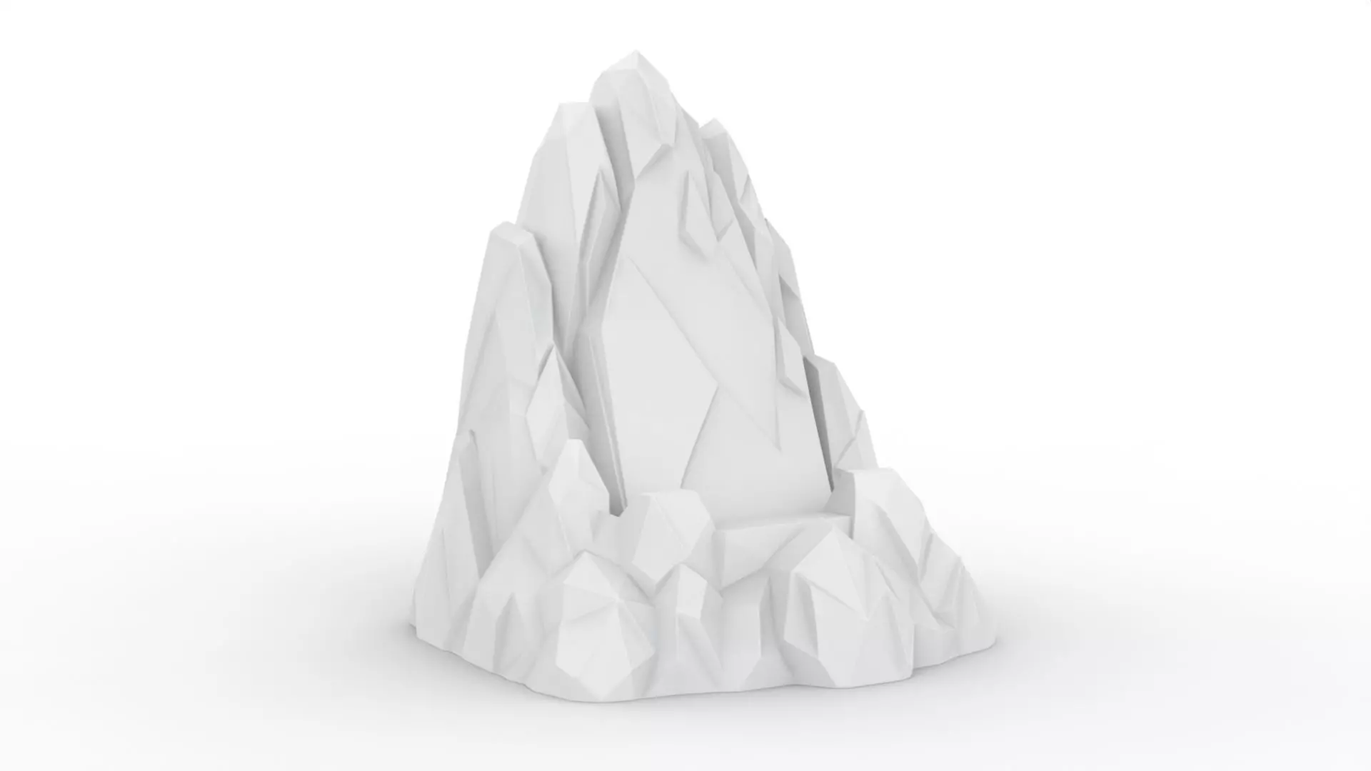 Iceberg Low-Poly 3D Printable 3D print model_1