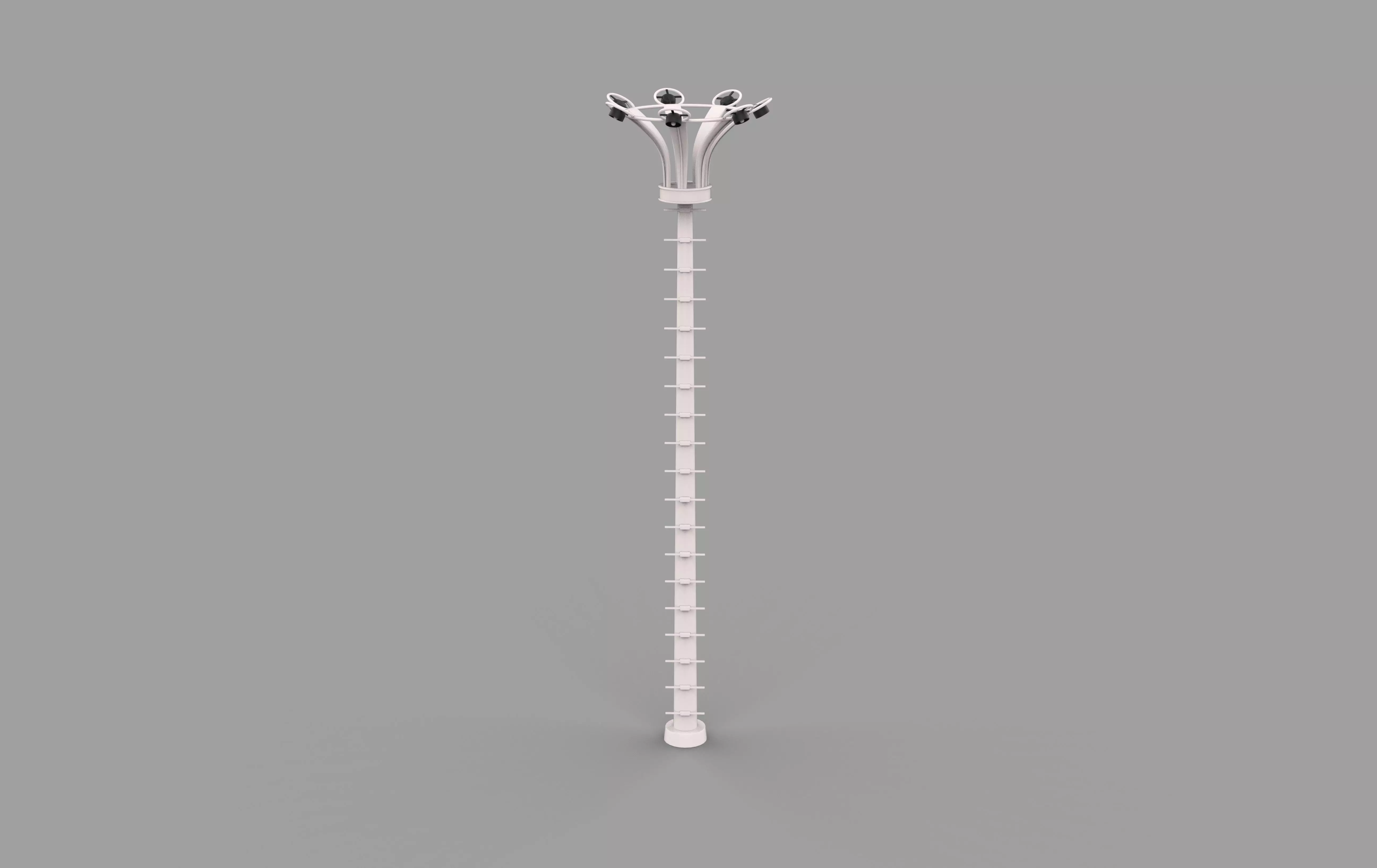 Stadium Light Tower 3D model_13